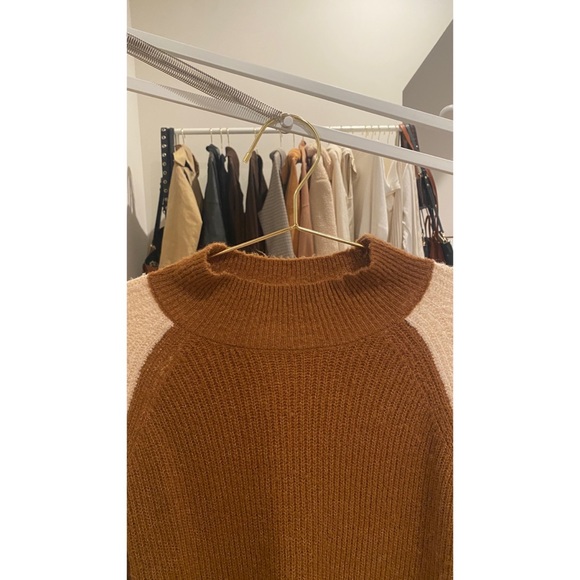 Nordstrom Lush Brown + Cream Sweater - Picture 4 of 5